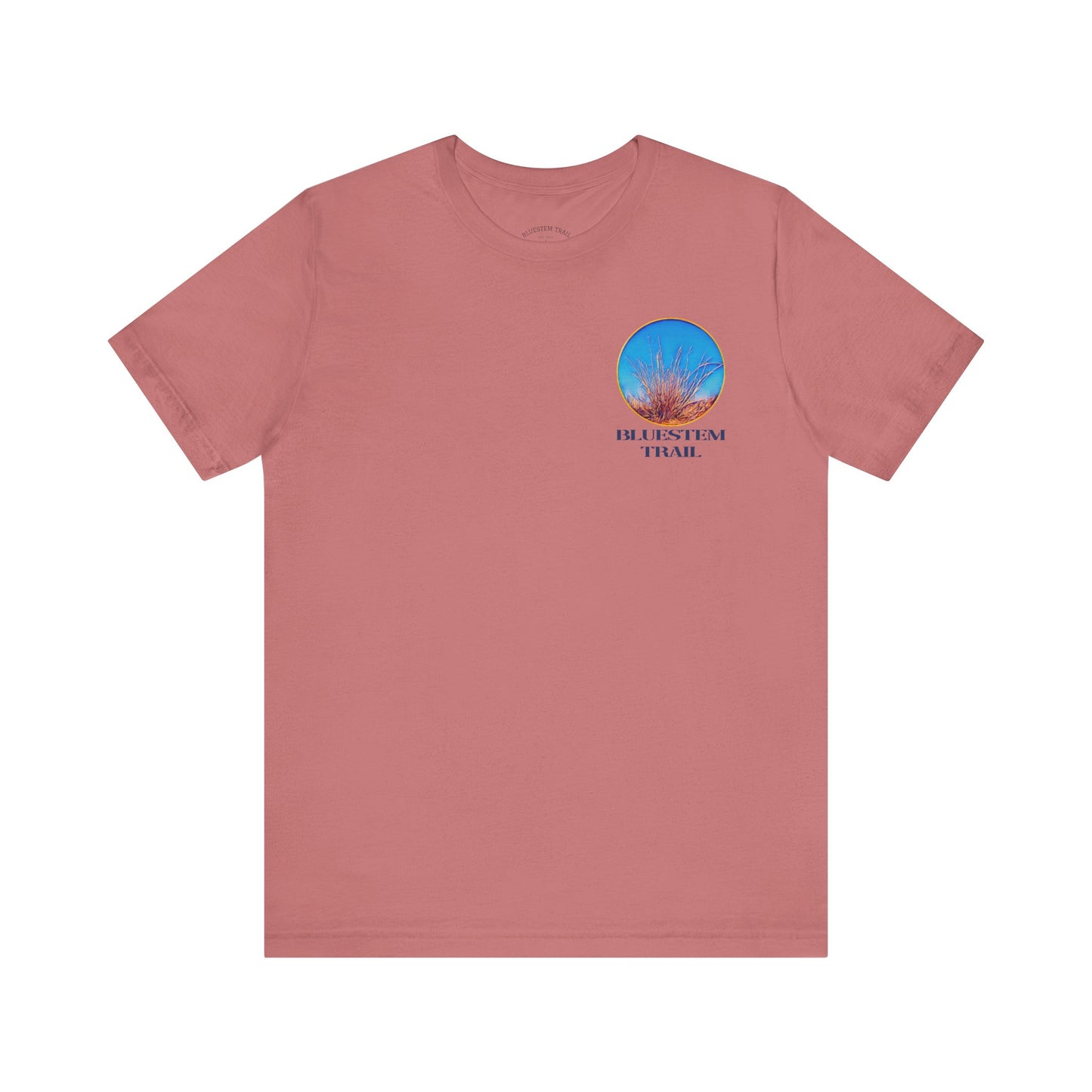 Bluestem Trail Short Sleeve Tee - Relaxed Vibe, Perfect for Outdoor Lovers, Nature Enthusiasts, Hiking, Travel, Gift Idea