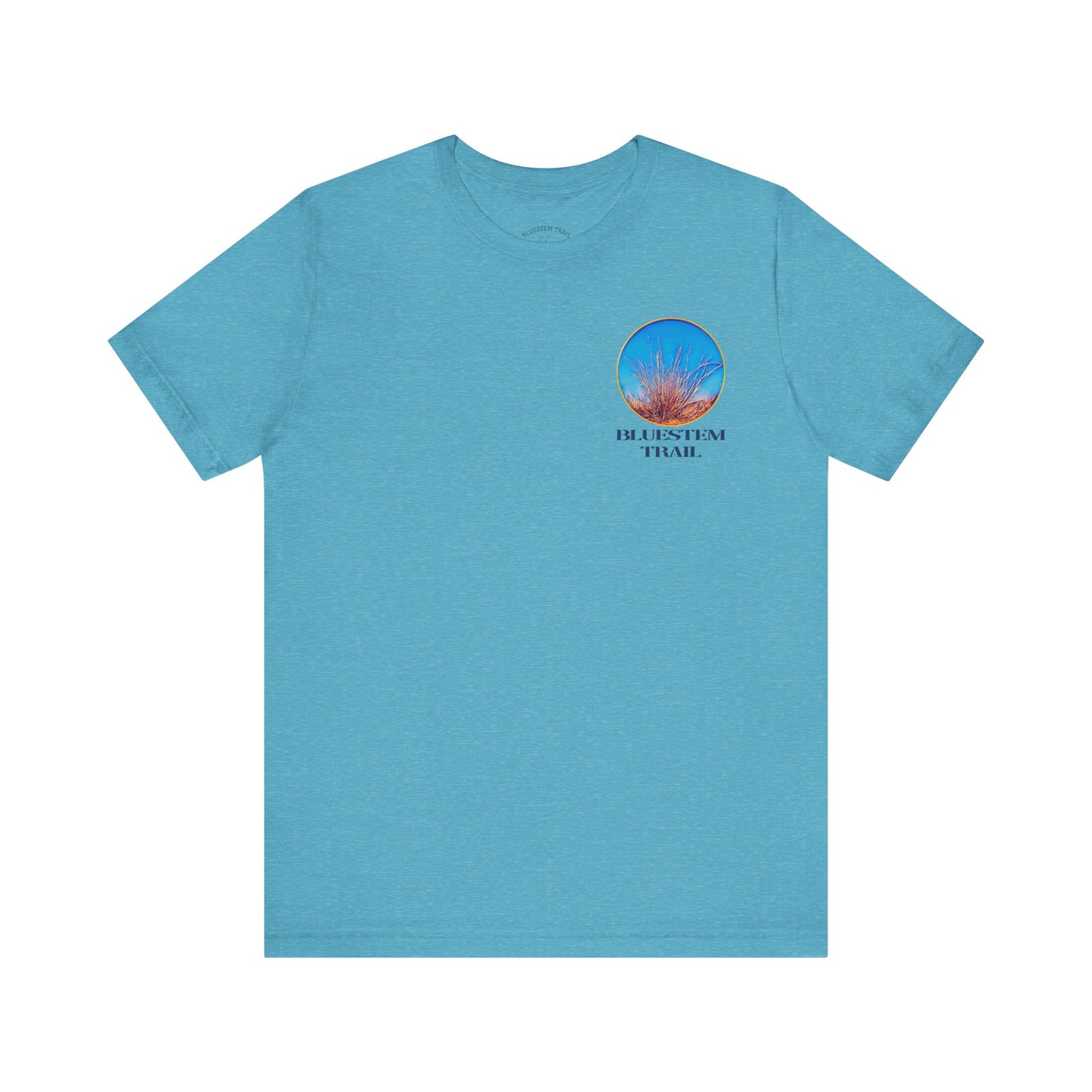 Bluestem Trail Short Sleeve Tee - Relaxed Vibe, Perfect for Outdoor Lovers, Nature Enthusiasts, Hiking, Travel, Gift Idea