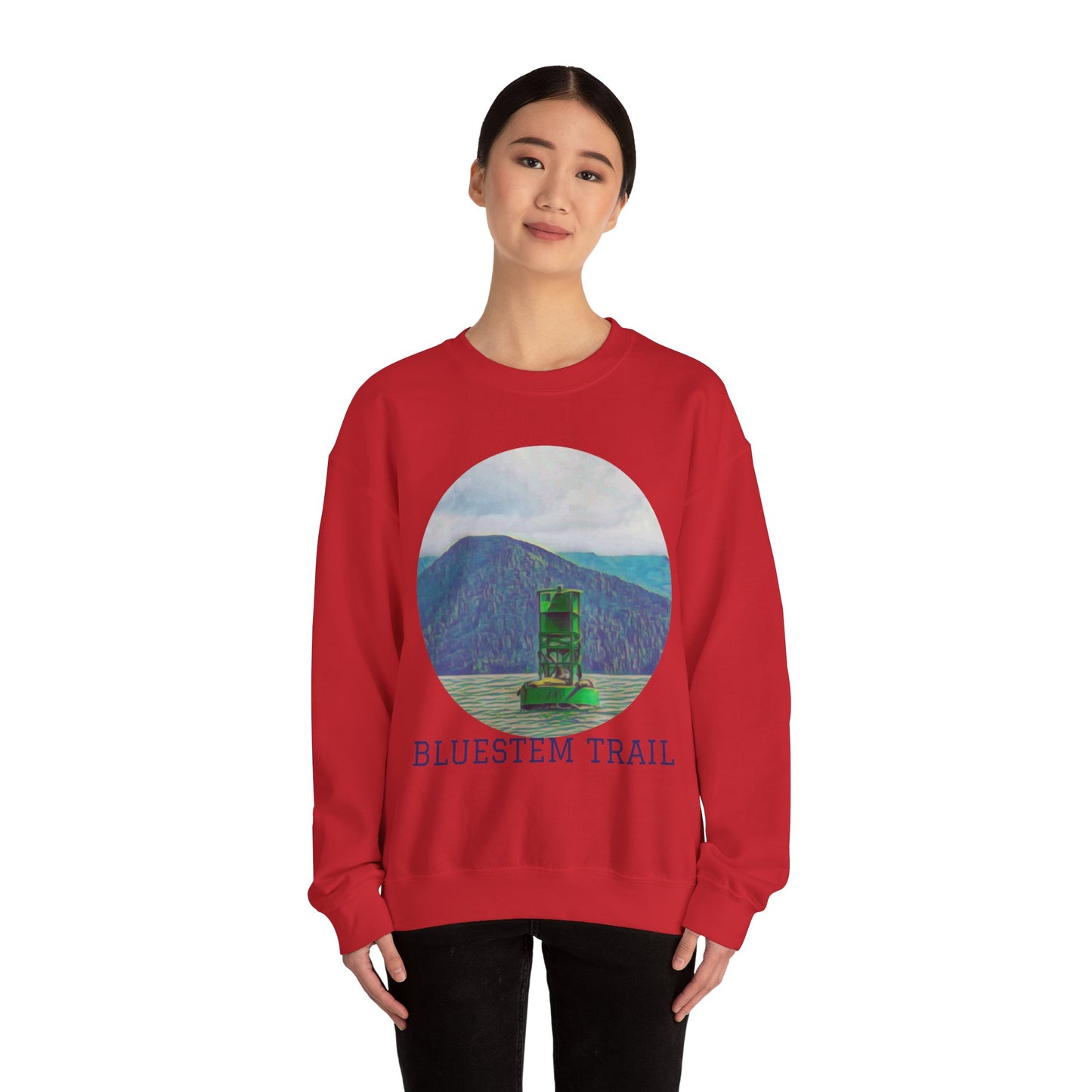 Bluestem Trail Sweatshirt - Cozy Unisex Crewneck for Nature Lovers, Gifts for Hikers, Outdoor Adventure Apparel, Casual Fall Layering, [...]