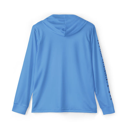 Men's Sports Warmup Hoodie — Lightweight Athletic Pullover (Light Blue)