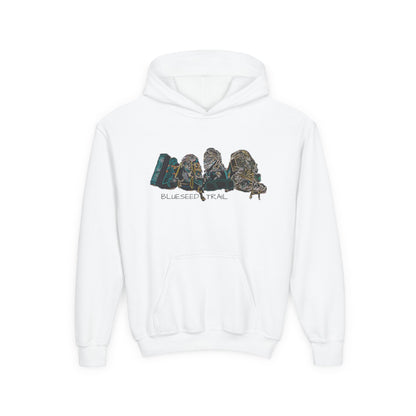 Youth Hoodie – Retro Backpacking Graphic