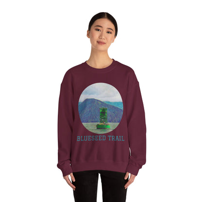 Blueseed Trail Sweatshirt - Cozy Unisex Crewneck for Nature Lovers, Gifts for Hikers, Outdoor Adventure Apparel, Casual Fall Layering, [...]