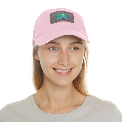 Stylish Dad Hat with Leather Patch, Casual Cap for Outdoor Adventures, Gift for Fathers and Friends, Everyday Wear, Summer Essential