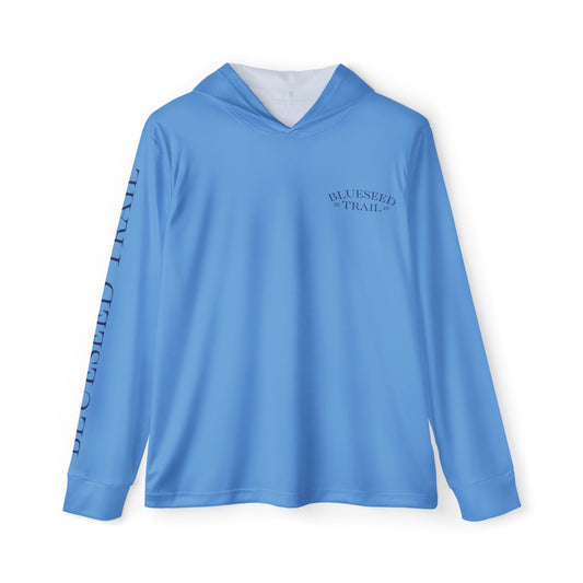 Men's Sports Warmup Hoodie — Lightweight Athletic Pullover (Light Blue)