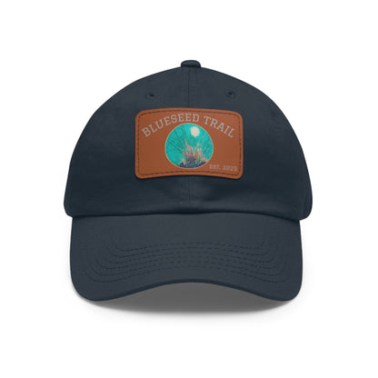 Blueseed Trail Dad Hat with Leather Patch