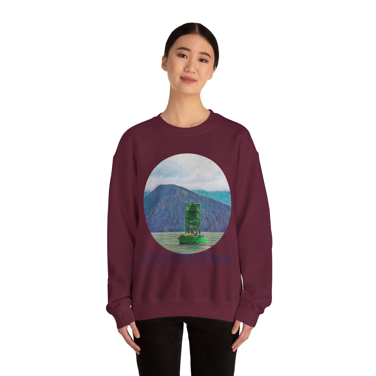 Bluestem Trail Sweatshirt - Cozy Unisex Crewneck for Nature Lovers, Gifts for Hikers, Outdoor Adventure Apparel, Casual Fall Layering, [...]