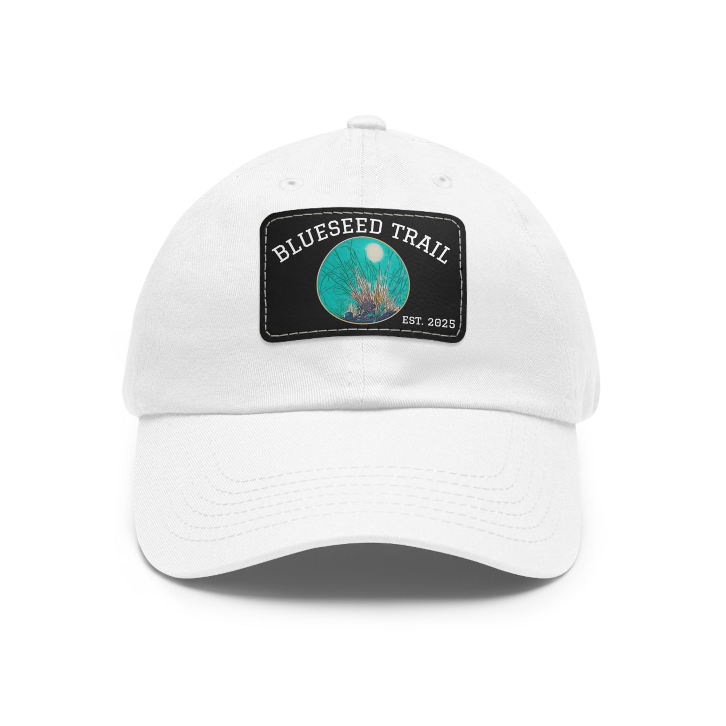 Blueseed Trail Dad Hat with Leather Patch