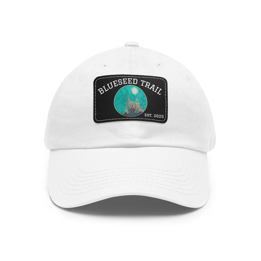 Blueseed Trail Dad Hat with Leather Patch