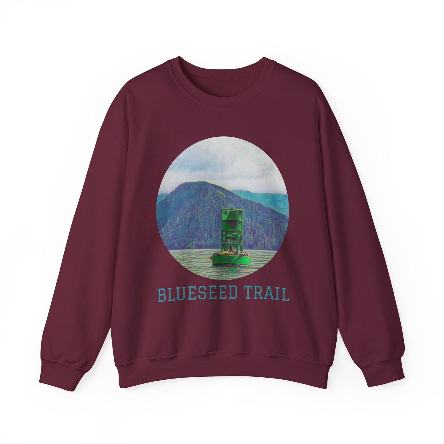 Blueseed Trail Sweatshirt - Cozy Unisex Crewneck for Nature Lovers, Gifts for Hikers, Outdoor Adventure Apparel, Casual Fall Layering, [...]