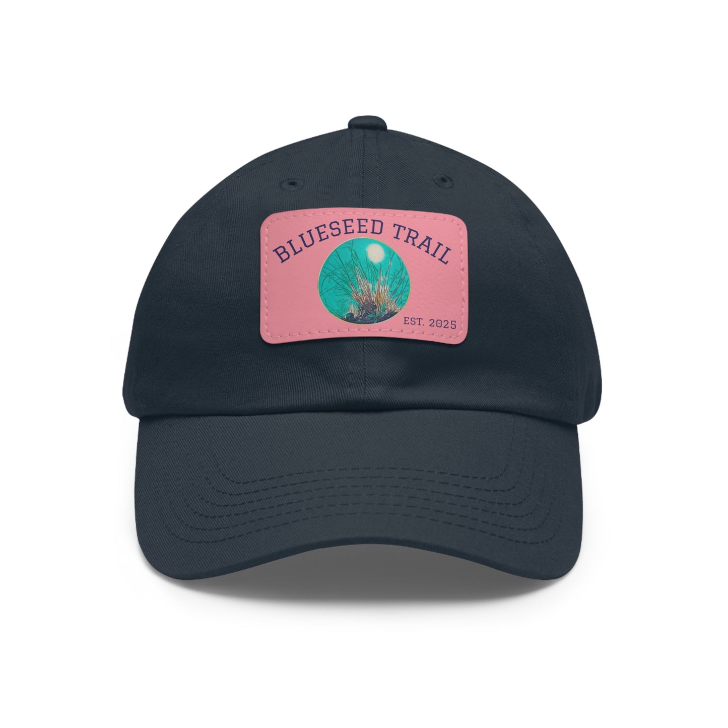 Blueseed Trail Dad Hat with Leather Patch