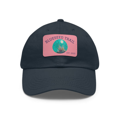 Blueseed Trail Dad Hat with Leather Patch