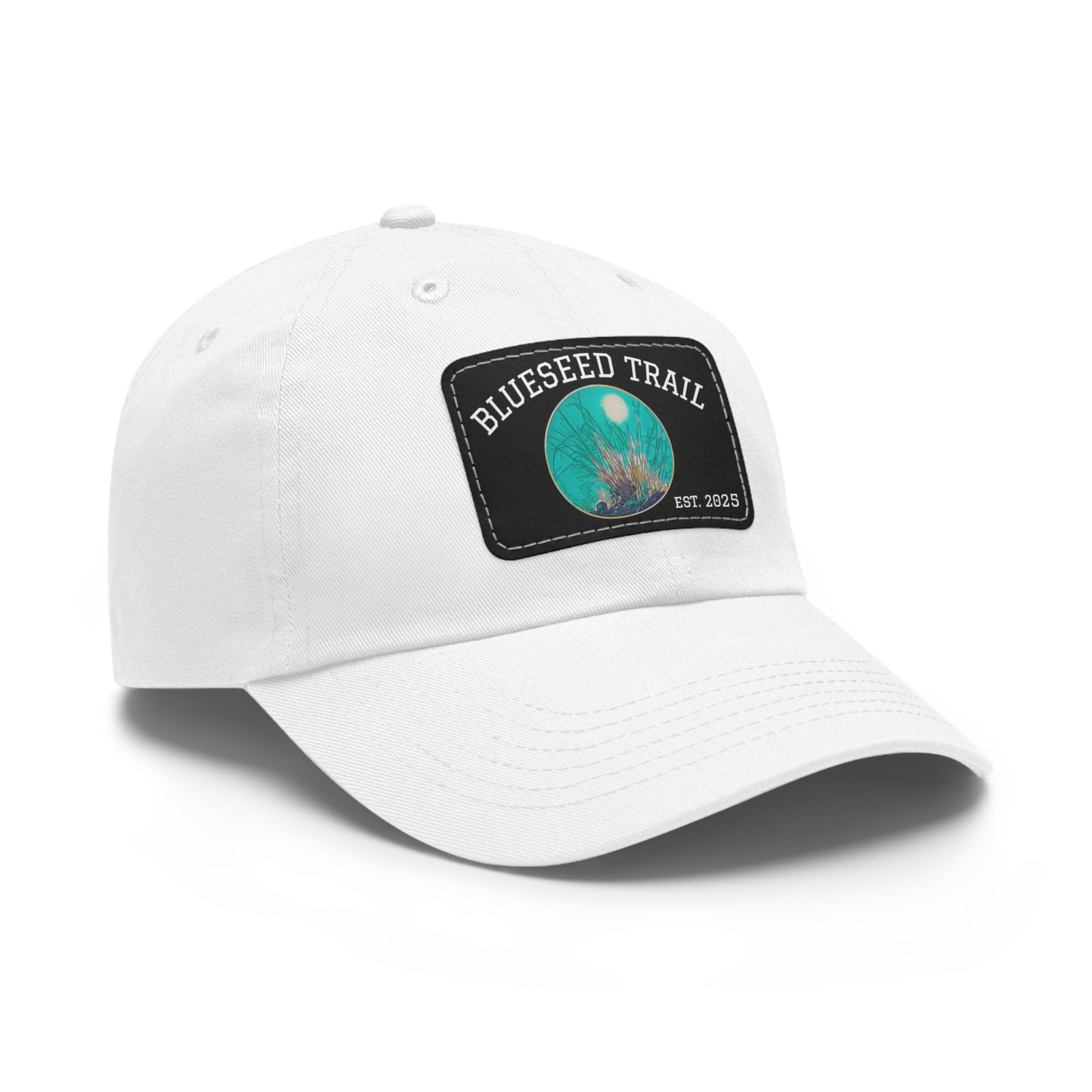 Blueseed Trail Dad Hat with Leather Patch