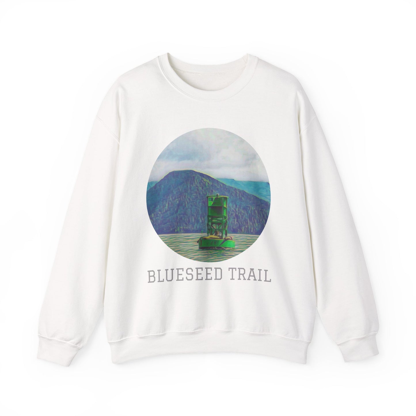 Blueseed Trail Sweatshirt - Cozy Unisex Crewneck for Nature Lovers, Gifts for Hikers, Outdoor Adventure Apparel, Casual Fall Layering, [...]