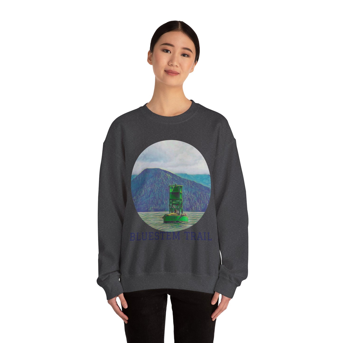 Bluestem Trail Sweatshirt - Cozy Unisex Crewneck for Nature Lovers, Gifts for Hikers, Outdoor Adventure Apparel, Casual Fall Layering, [...]