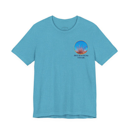 Bluestem Trail Short Sleeve Tee - Relaxed Vibe, Perfect for Outdoor Lovers, Nature Enthusiasts, Hiking, Travel, Gift Idea