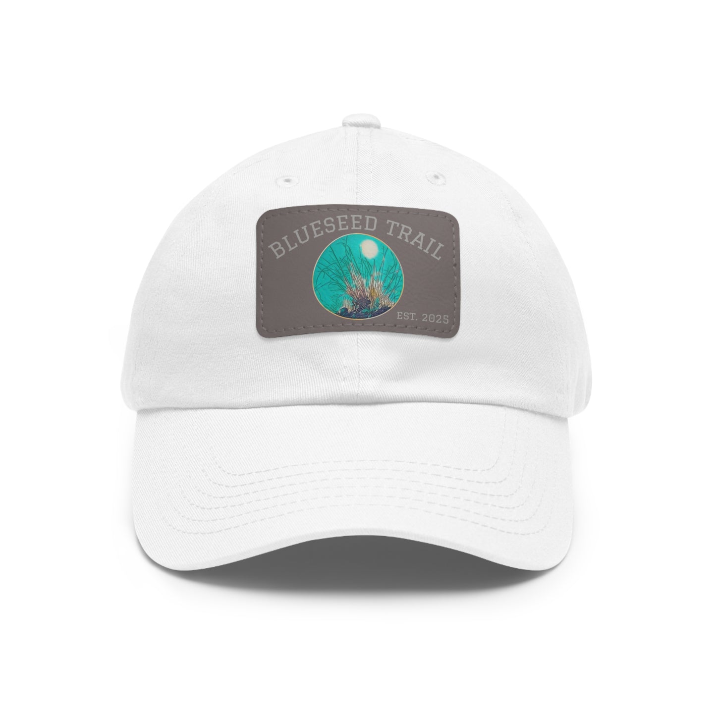 Blueseed Trail Dad Hat with Leather Patch