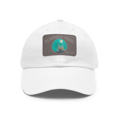Blueseed Trail Dad Hat with Leather Patch