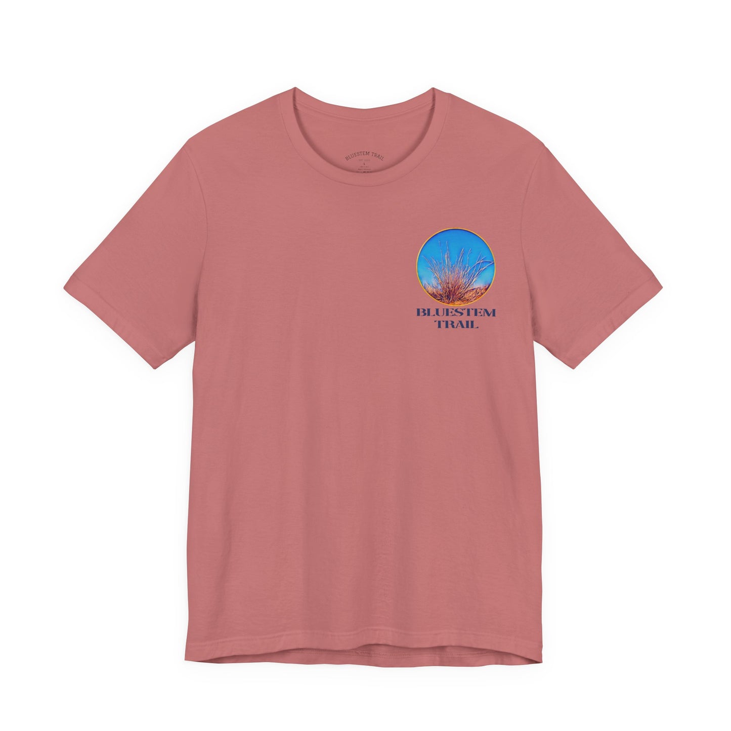 Bluestem Trail Short Sleeve Tee - Relaxed Vibe, Perfect for Outdoor Lovers, Nature Enthusiasts, Hiking, Travel, Gift Idea