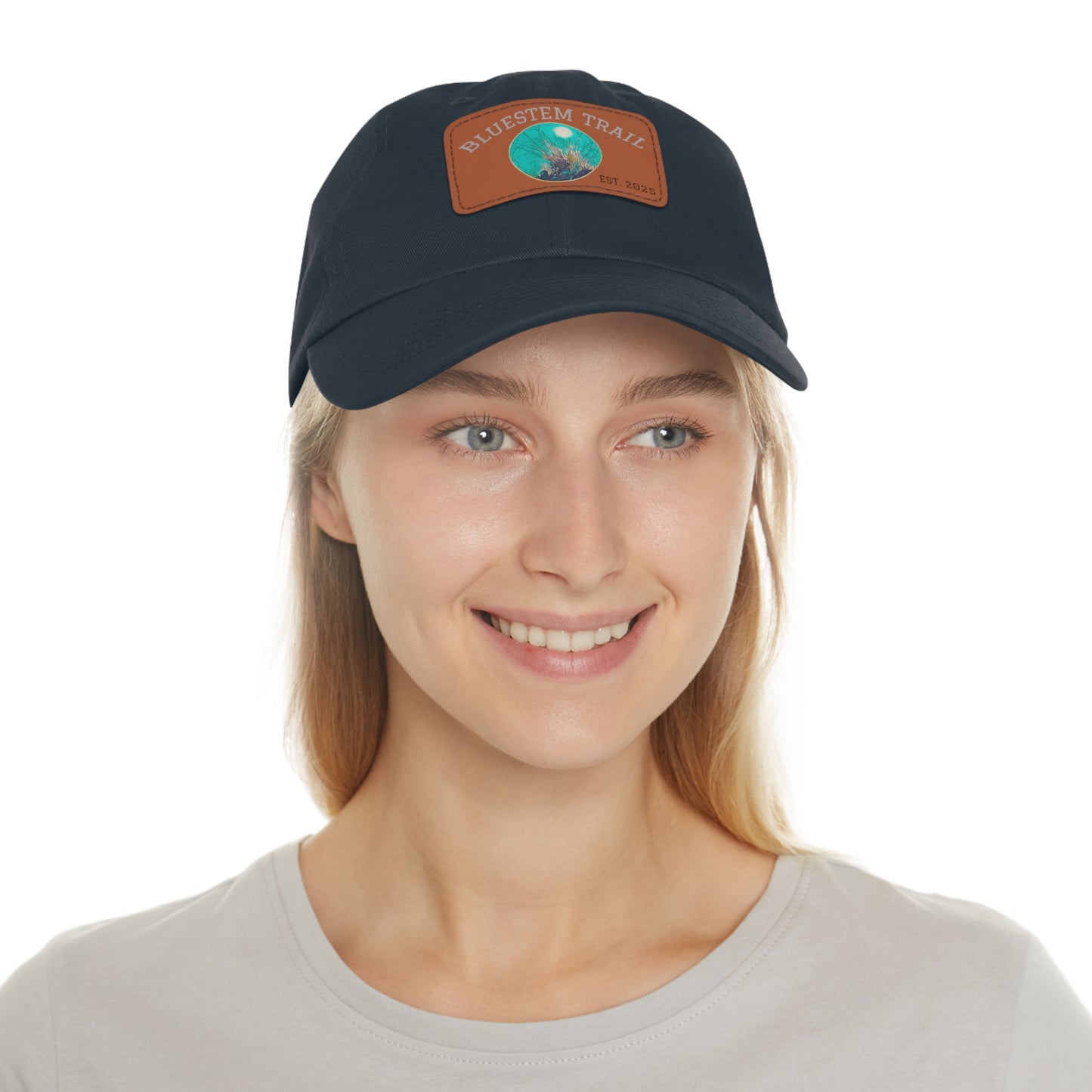 Stylish Dad Hat with Leather Patch, Casual Cap for Outdoor Adventures, Gift for Fathers and Friends, Everyday Wear, Summer Essential