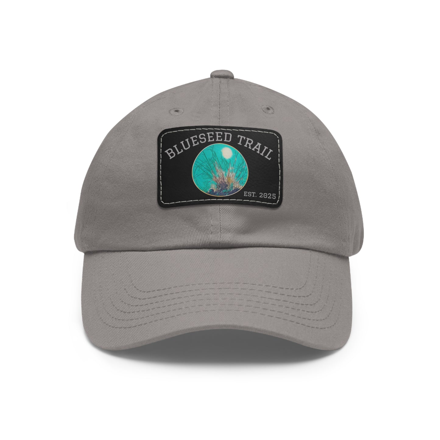 Blueseed Trail Dad Hat with Leather Patch