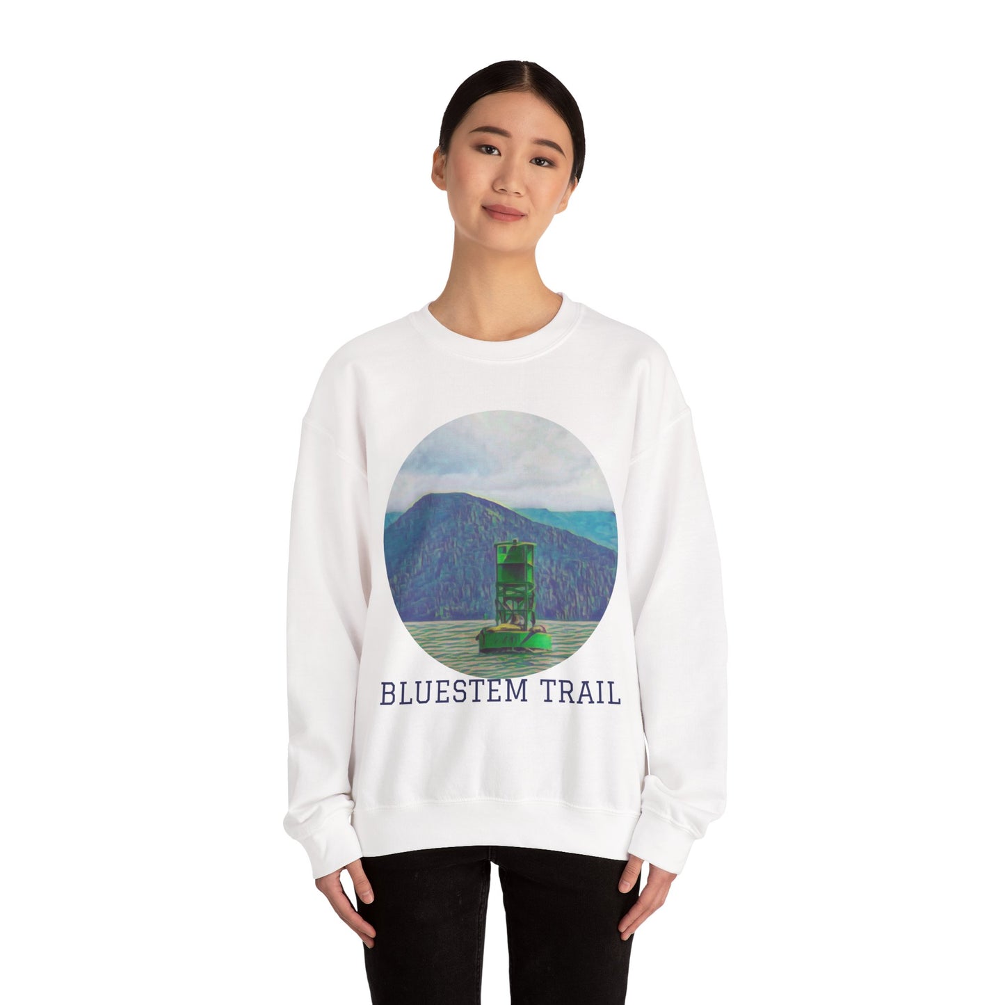 Bluestem Trail Sweatshirt - Cozy Unisex Crewneck for Nature Lovers, Gifts for Hikers, Outdoor Adventure Apparel, Casual Fall Layering, [...]